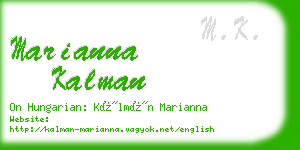 marianna kalman business card